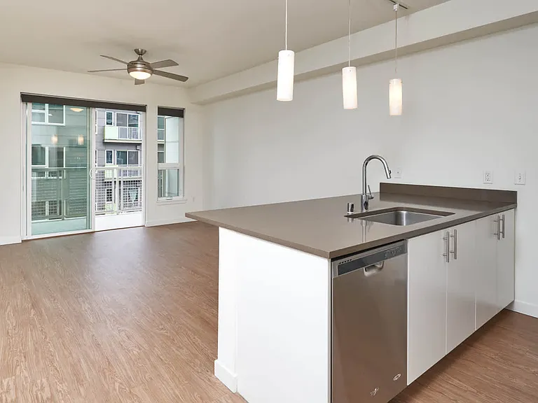Kitchen and Living Room