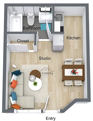 Floor plan Studio