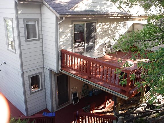 Back yard and second floor deck