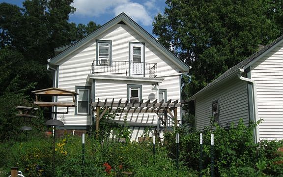 rear view of home & garage