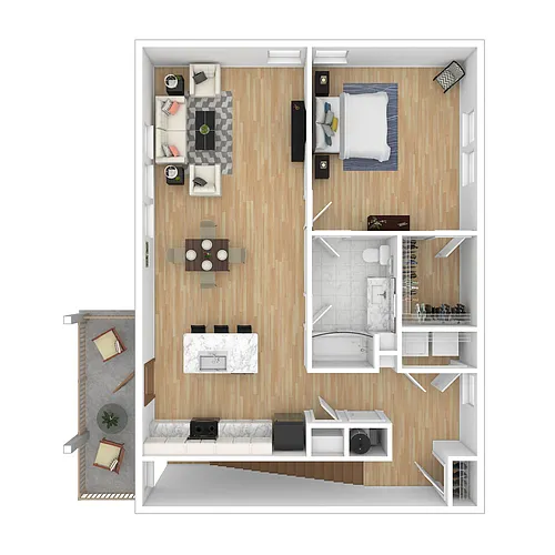 Floor plan Peachtree (A5F)