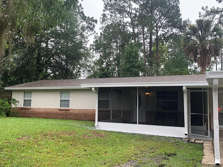 Front view of the home