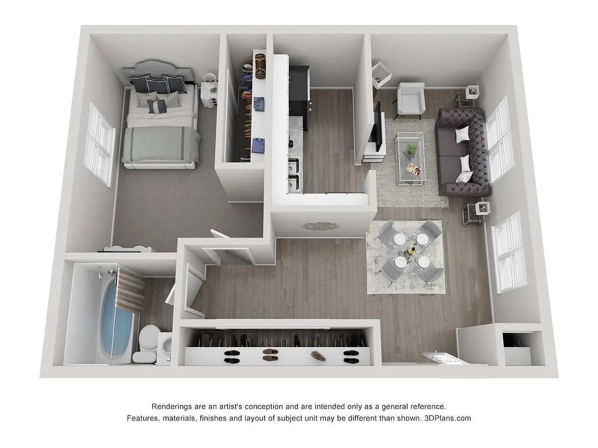 Floor plan 1X1