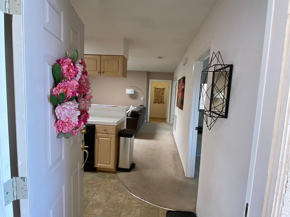 Entry to the apartment. Apartment is on the secong floor with a covered entry.