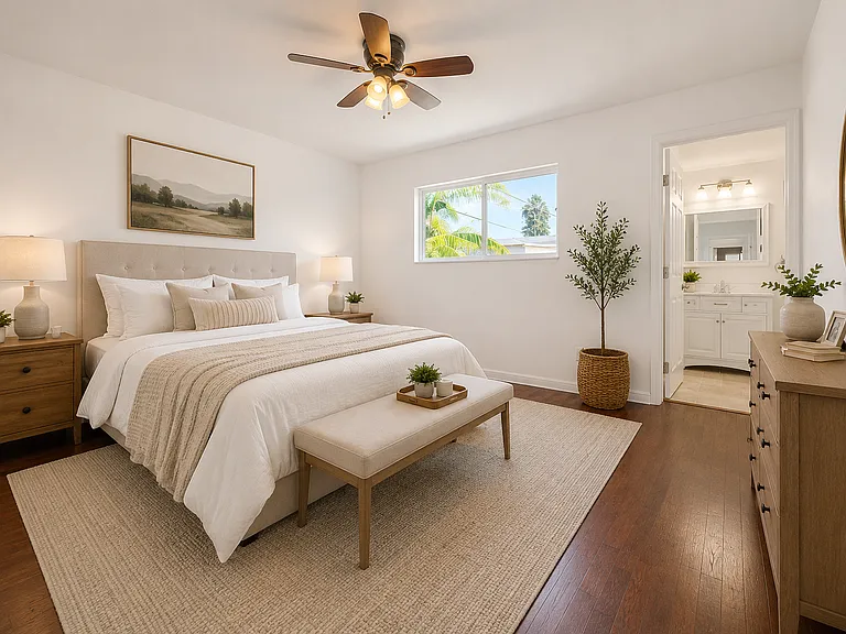 Master Bedroom Virtually Staged