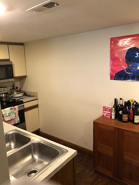 Kitchen with updated appliances.