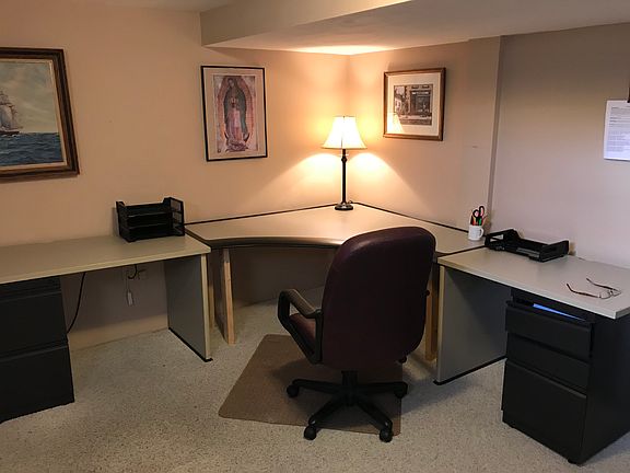 Separate office in basement 