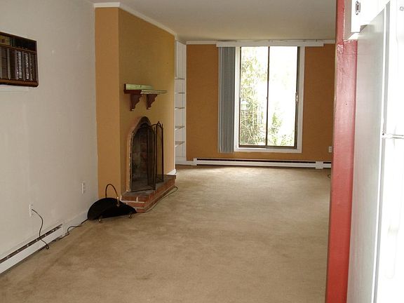 living room with fireplace