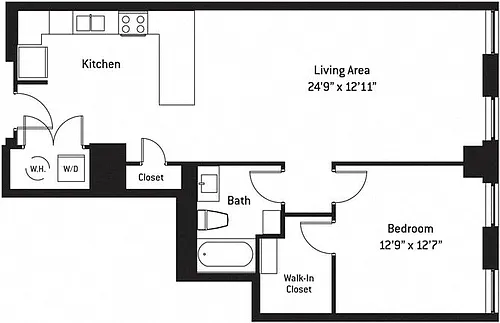 Floor plan 1H