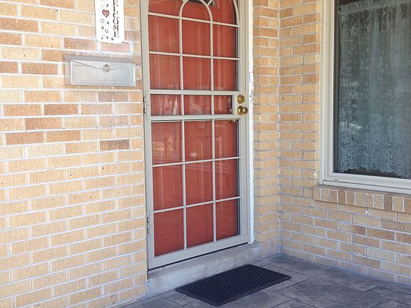 covered porch; new concrete 