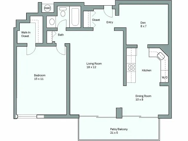 Floor plan Monet - Den