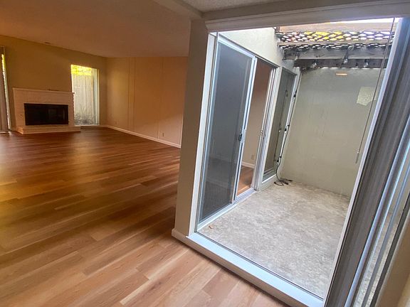 Interior patio and living room