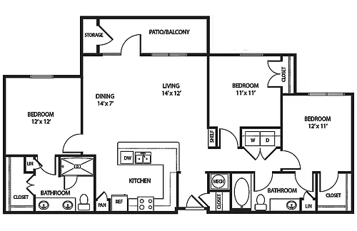 Floor plan Fredericksburg C1