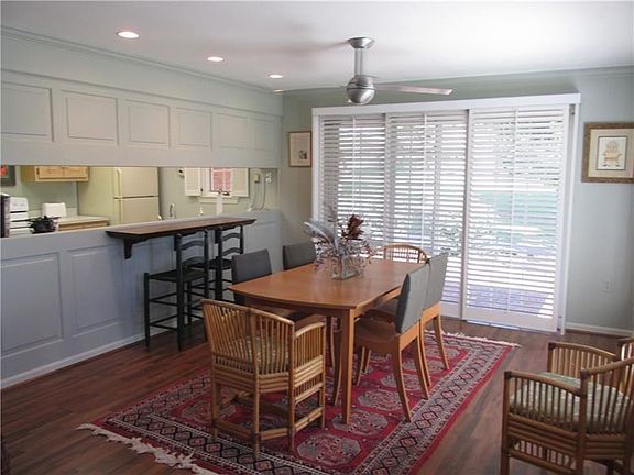 Dinging Room with Sliding Door