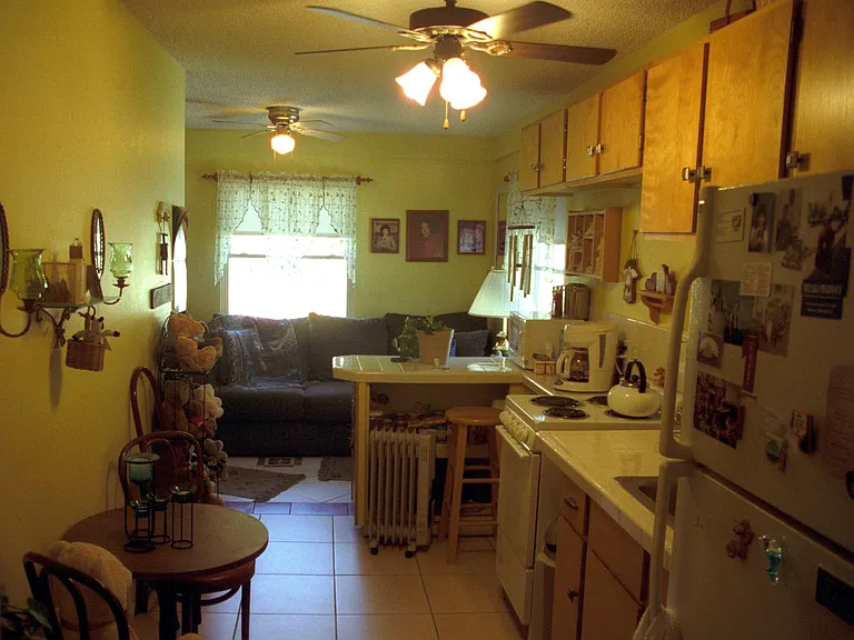 Kitchen looking toward living room