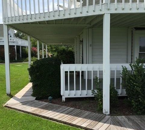 Back porch and balcony