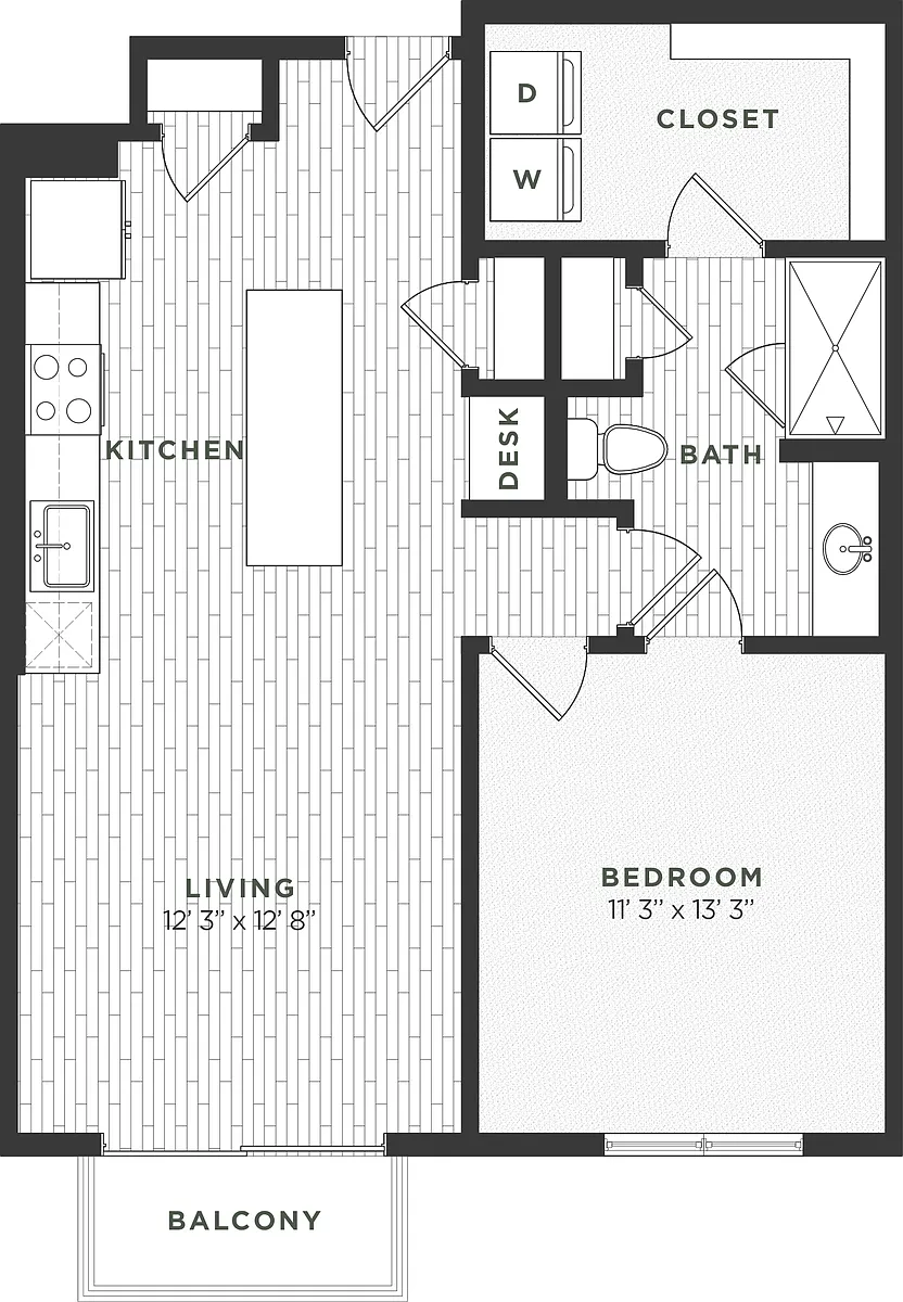 Floor plan 1B ALT