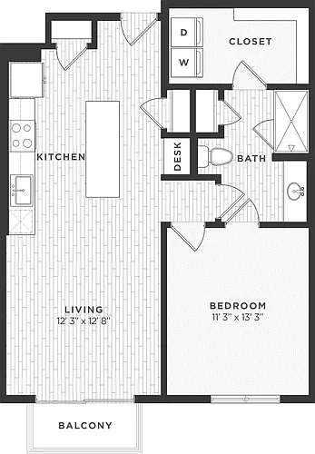 Floor plan 1B ALT