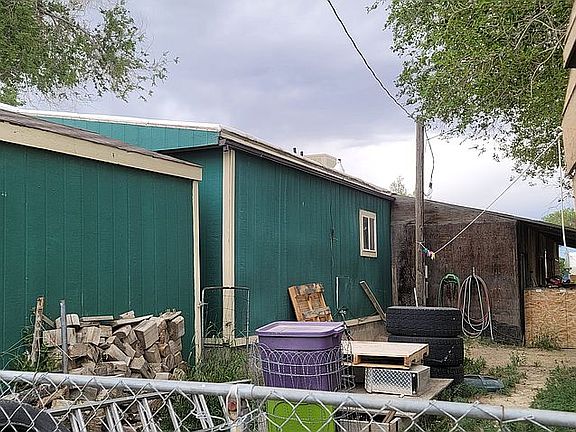 Backyard behind shed