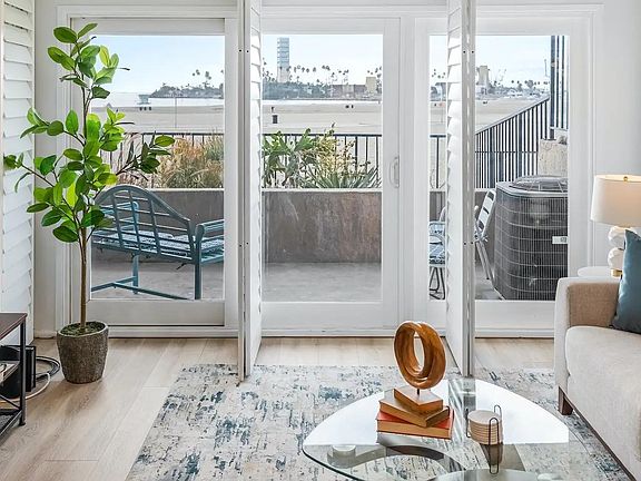 Looking out from the living room