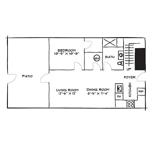 Floor plan Design 3C with Townhome
