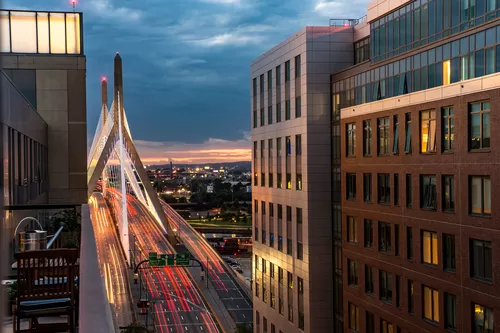 Breathtaking views of the Zakim Bridge from select apartments - The Victor by Windsor