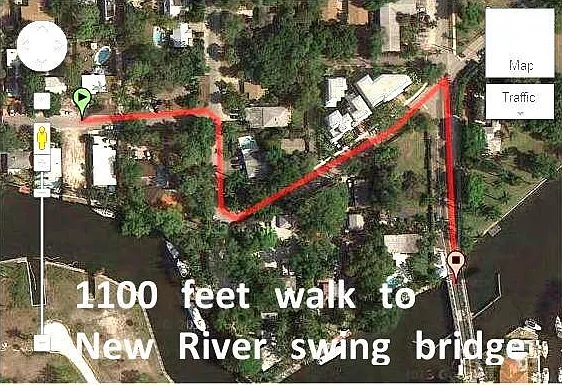 Swing Bridge and Riverside Park