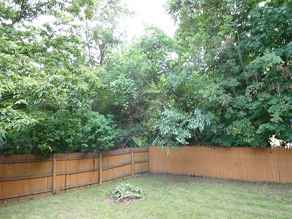 Fenced backyard