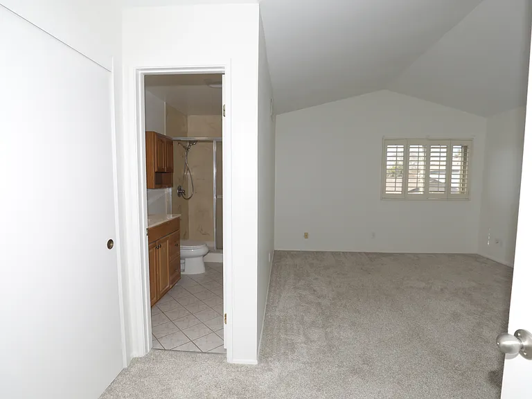 Main bedroom and main bathroom