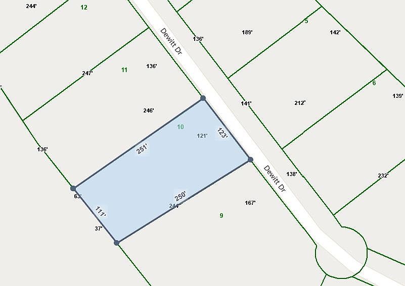 2nd image of 0 Dewitt Dr Lot 10