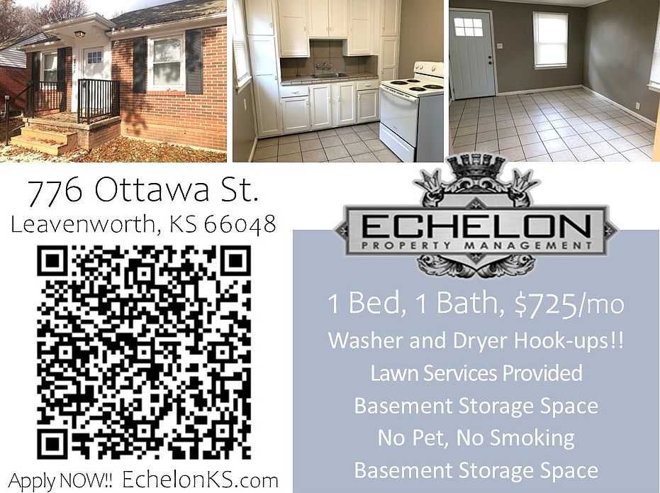 Move-In Ready duplex. 776 Ottawa St., Leavenworth KS 66048