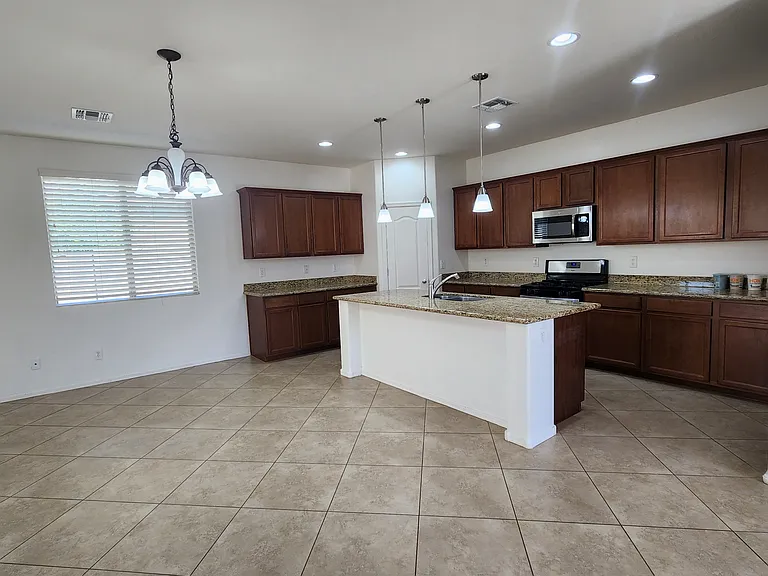 dining area and kitchen