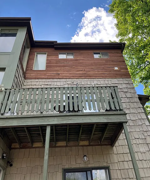 Private rear balcony _ steps from Walnut Street