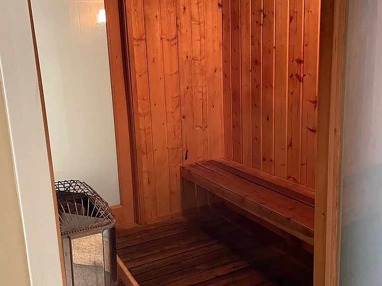 Sauna by the pool