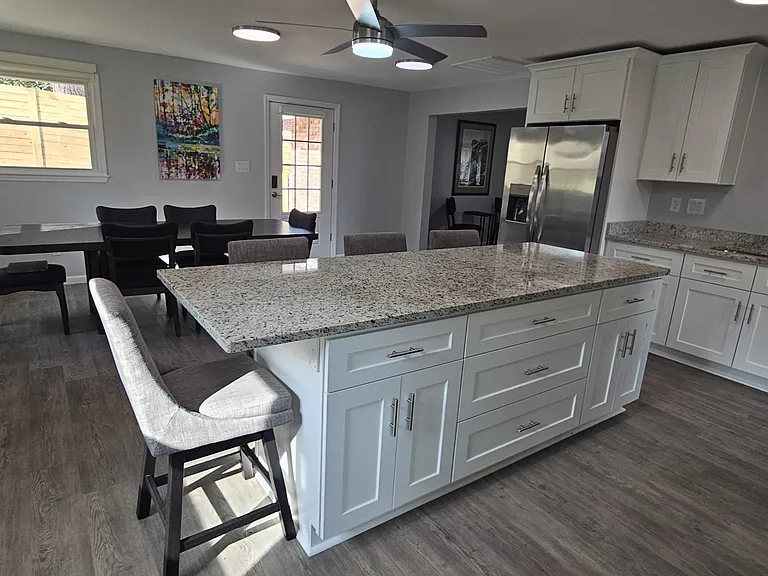 Kitchen is perfect as a social hub for gathering