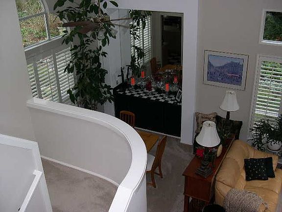 looking over the curved wall