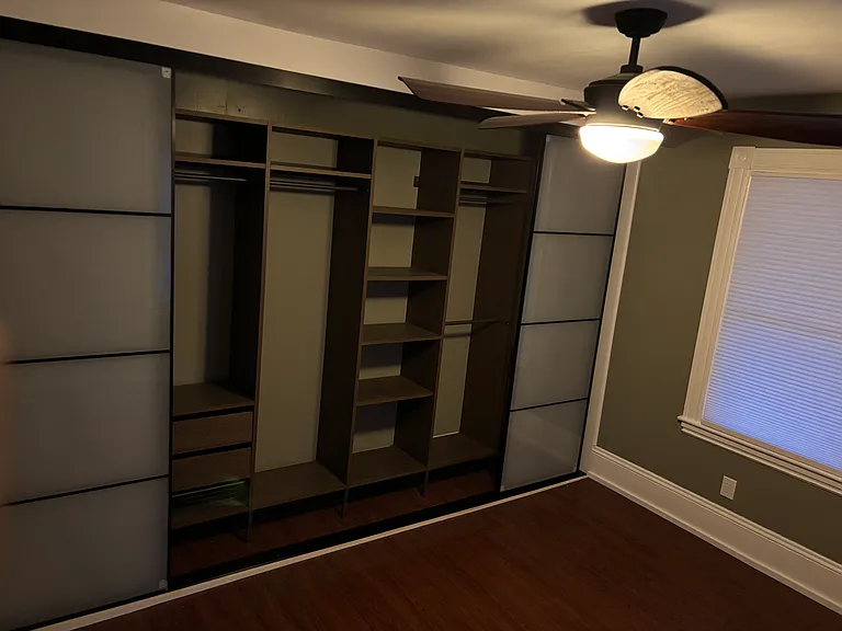 Master bedroom custom closet space