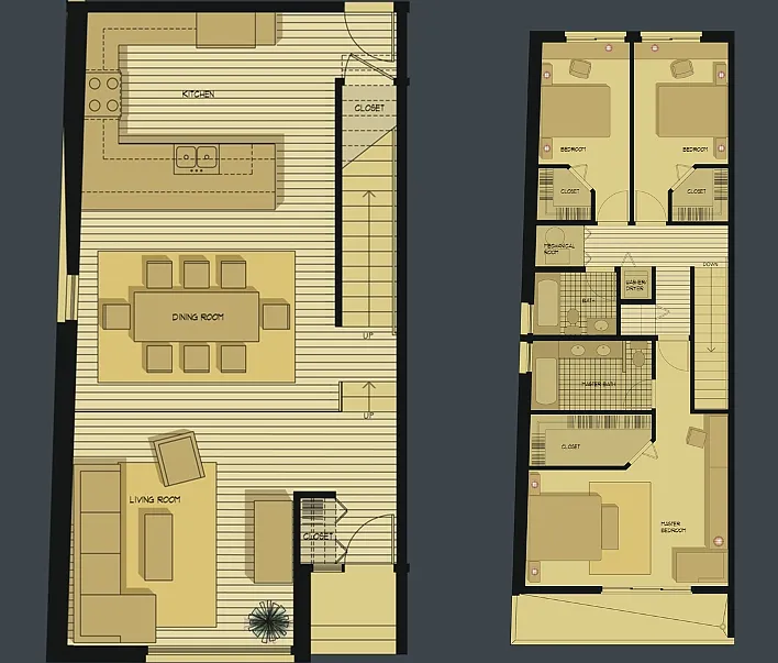Floor plan 3bd 45A