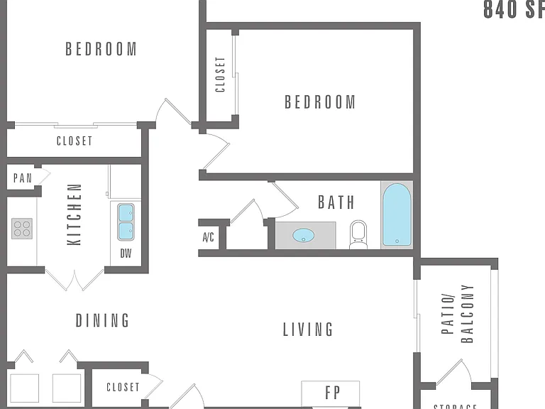 Peppermill
Two bedroom, one bathroom
840 square feet Peppermill
Two bedroom, one bathroom
840 square feet