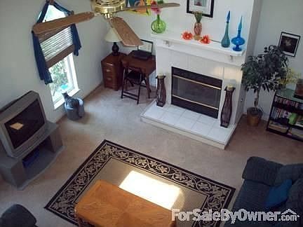 Living Room with Vaulted ceiling