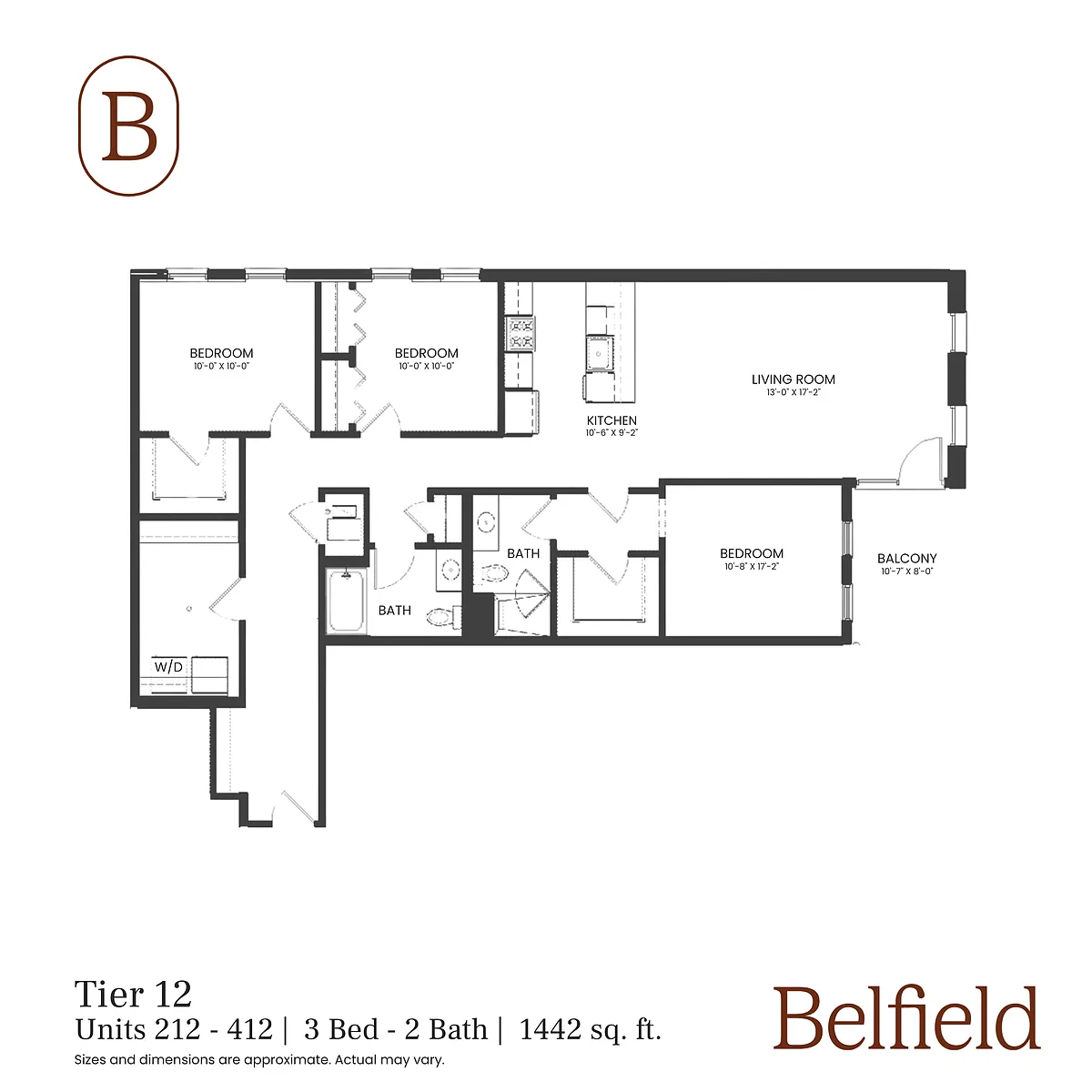 Floor plan Tier 12