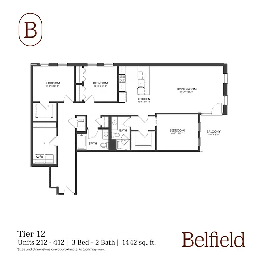 Floor plan Tier 12