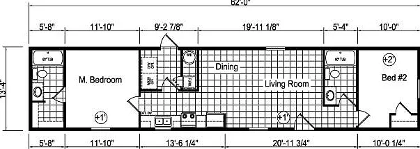 2 bed, 827 sqft, $1,585 — Photo 2