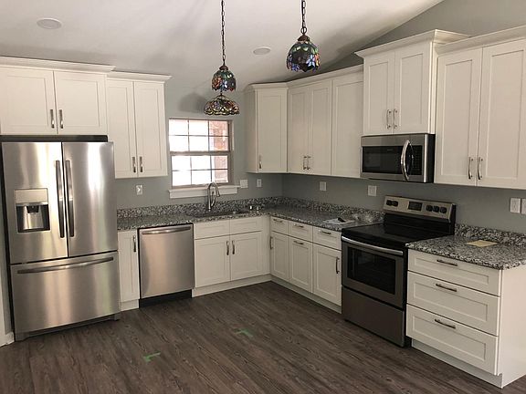modern kitchen -- I built an island (shown in other pic)