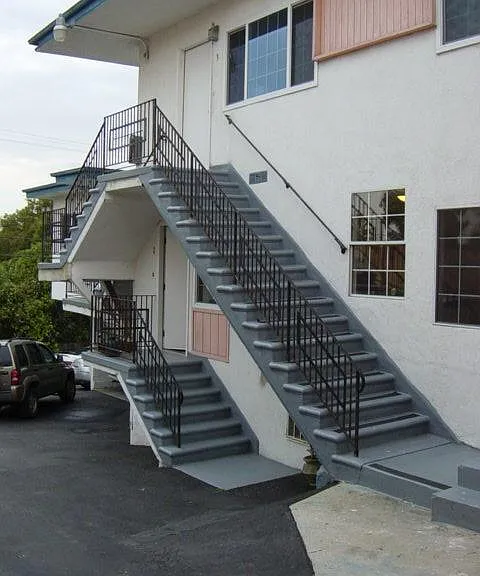 Parking in the rear of the property.