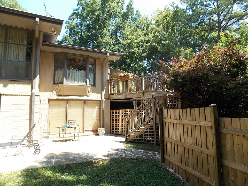 Private backyard area