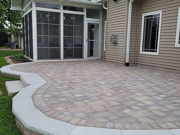 Brand new paver patio 