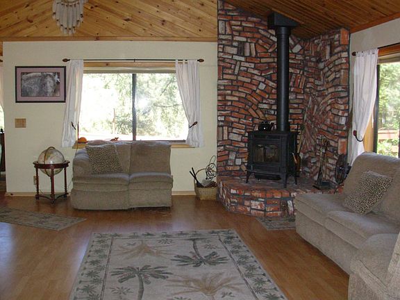 Wood Burning Stove In Living Room