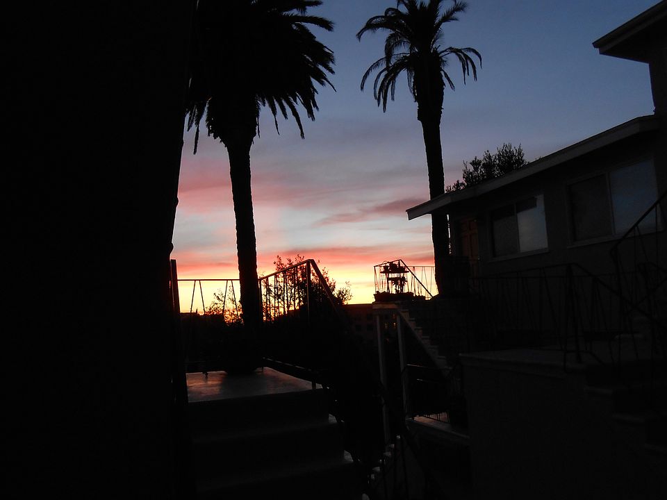 Sunset from the front door
