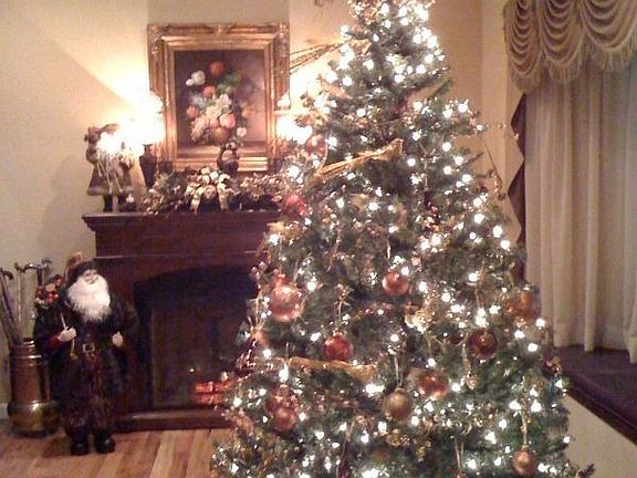 Elegant decorator touches throughout. Cozy for the holidays!